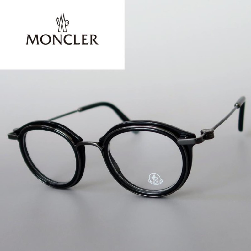 MONCLER モンクレール メガネ 眼鏡 高級 黒フレームカラーブラック001