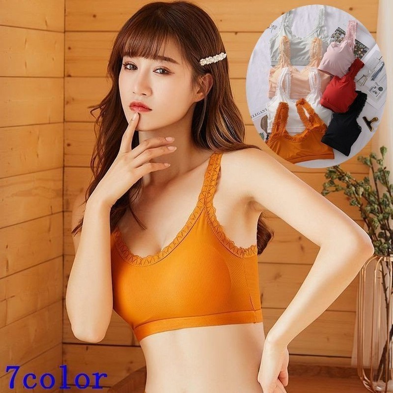 ハーフトップ ハーフキャミ ブラトップ ノンワイヤーブラジャー スポーツブラ 見せブラ レース カップ パット付き レディース ジュニア インナー 下  通販 LINEポイント最大1.0%GET | LINEショッピング