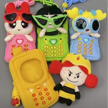 飛天小女警 CALL ME 手機掛件 可愛毛絨 玩具 可背式 卡套 盲盒 /預購