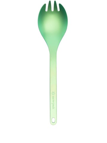 Snow Peak - engraved-logo titanium spork - unisex - Metal (Other) - One Size - Green