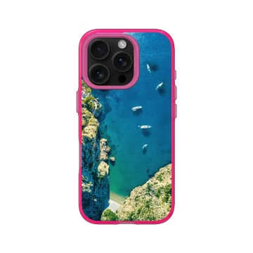 iPhone 16 Pro JellyTint 粉漾桃 - Look! 多看我一眼 - 大自然的傑作（蔚藍海岸）