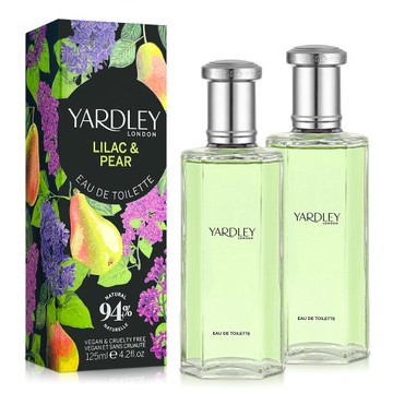 YARDLEY 雅麗 紫丁香&梨子淡香水(125ml)X2入-原廠公司貨