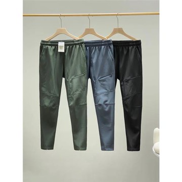 專業戶外！防風防水男士加絨加厚立裁抗撕裂直筒休閑長褲軟殼褲潮