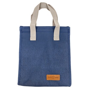 簡約風保溫保冷便當袋  136g  藏青  1個