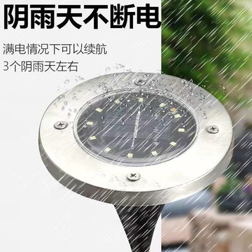 太陽能草坪燈 太陽能地埋燈戶外庭院插地燈led室外防水花園草坪別墅景觀裝飾燈『XY20294』