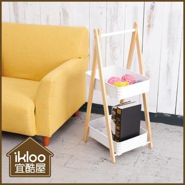 IKLOO_工業風可提式雙層收納籃