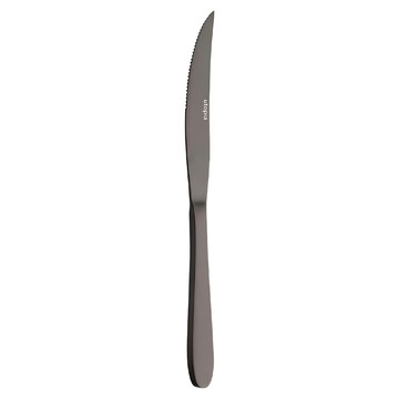 utopia Turin 不鏽鋼牛排刀 22cm  曜石黑  1支