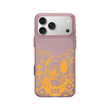 iPhone 17 Pro Max Clear (相機按鈕) 晶醺玫 - BT21 - Monochrome CHIMMY