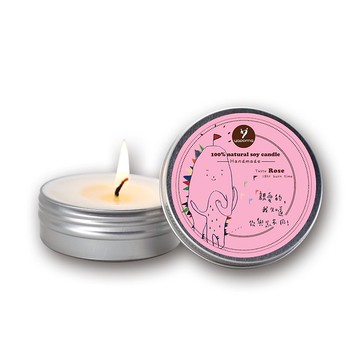 100%天然手作香氛大豆蠟燭-玫瑰