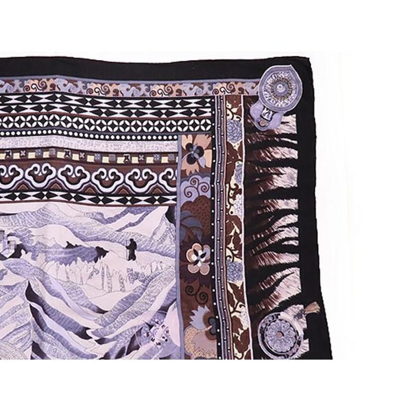 エルメス カシミヤ×シルク 風の足蹠を持つ女 スカーフ エルメス カシミヤ×シルク 風の足蹠を持つ女 スカーフ