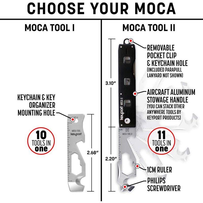 MOCA II 11イン1 マルチツールモジュール ポケットクリップパラコードジッパープル付き 01 Base Unit