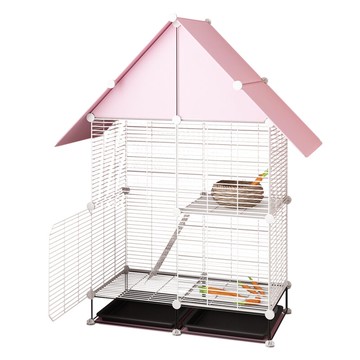 兔籠 寵物兔籠子家用大號室內自動清糞防噴尿兔籠兔子窩別墅用品籠專用【MJ194216】