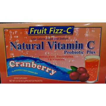 天然成 泡泡C小紅莓8.5公克×30包/盒 維他命C 沖泡飲品