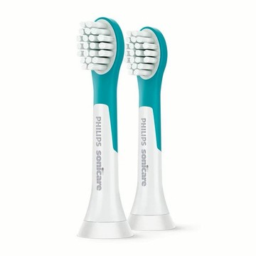 【PHILIPS 飛利浦】美國製造+原廠公司貨 HX6032 兒童音波牙刷迷你刷頭兩入裝 適用HX6311及HX6322 電動牙刷