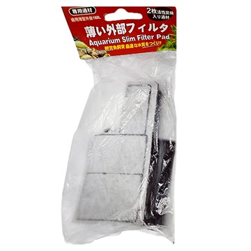 MR.AQUA 水族先生 薄型外掛160型mini 碳板/外掛過濾器替換片 2片  160L/H  1盒