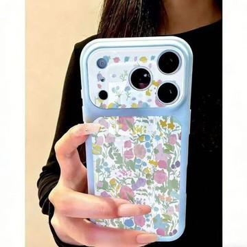 滿屏彩繪花朵適用蘋果17ProMax手機殼iPhone17/16/15pro視窗14/13