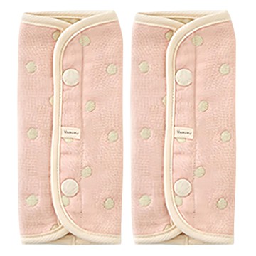 MARURU 六層紗口水揹巾 2入  20 x 22cm  芬芳花園 粉色