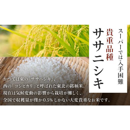 ふるさと納税 宮城県 白石市 ササニシキ玄米10kg(5kg×2袋) 特別栽培米 宮城県白石市産