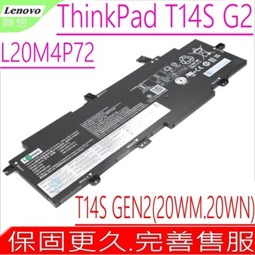 Lenovo ThinkPad T14S G2 L20M4P72 聯想 電池適用 T14S GEN2 (20WM,20WN) L20C4P72 L20L4P72 L20D4P72 5B10W51814