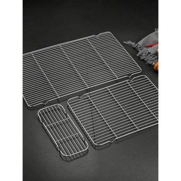 不銹鋼燒烤網隔網網格長方形網片篦子瀝油分數盆網架網片方形網