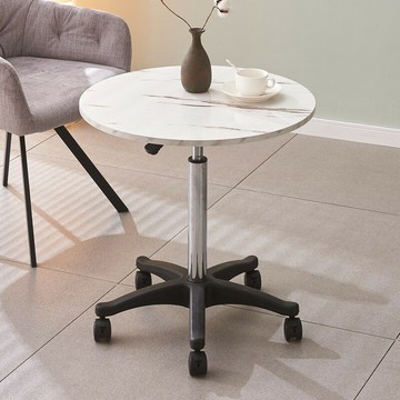升降桌創意小圓桌現代可移動客廳茶幾餐桌學習桌可升降辦公洽談桌 雙11全館免運