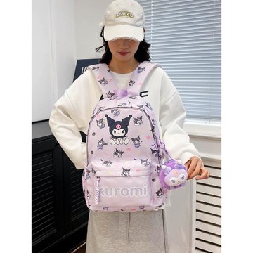 庫洛米童包美樂蒂書包女初中小學生雙肩包可愛輕便旅游大容量背包