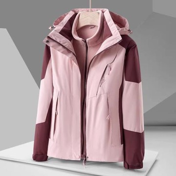 潮牌沖鋒衣女三合一可拆卸兩件套男秋冬季防風防寒保暖登山服外套