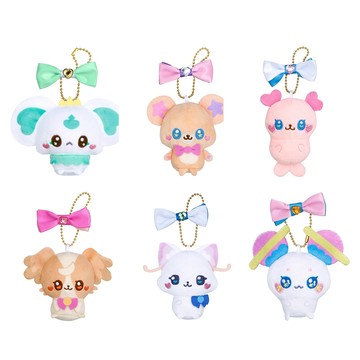 BANDAI萬代 美妙寵物 光之美少女 精靈絨毛吊飾