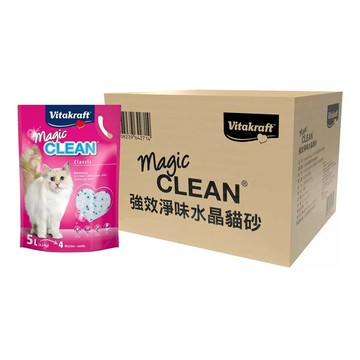 Vitakraft Magic CLEAN 強效淨味水晶貓砂 5公升 X 4入