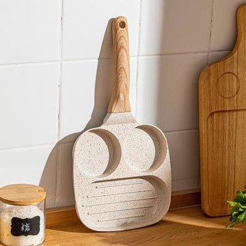 煎雞蛋三合一煎蛋漢堡機平底不粘鍋家用煎鍋早餐鍋煎蛋神器煎餅鍋