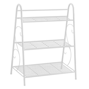 FAmILyLIFE 生活 簡約風置物花架 A-287-W  淨白色  3層