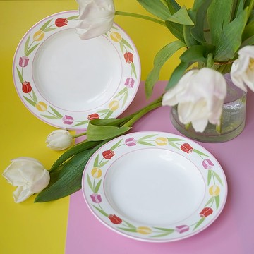 鬱金香系列 骨瓷餐盤禮盒