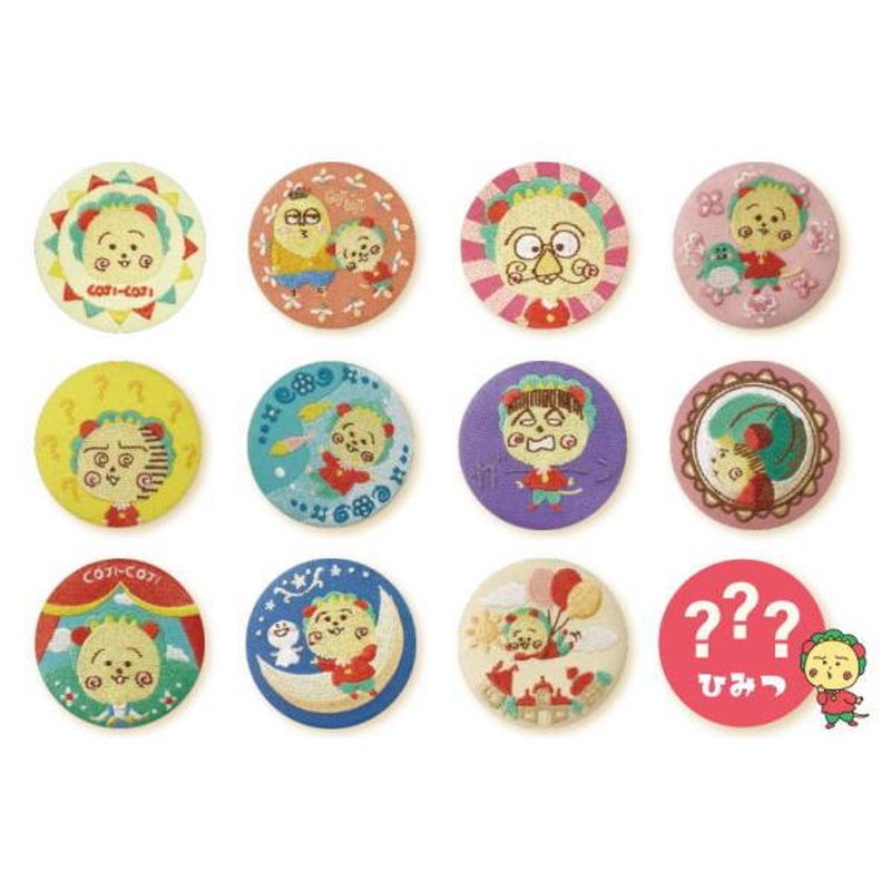ティCJ-5542566 【クジ】【コジコジ】【COJI-COJI】刺繍缶