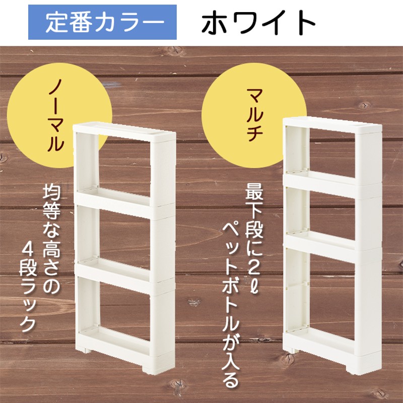 収納ケース (同色2個セット)スリムストッカー 隙間収納 スリムチェスト ...