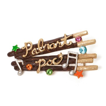 【Palnart Poc 官方正品】PB160 甜點派對胸針｜日本製 巧克力彩豆與手繪Logo Sweet
