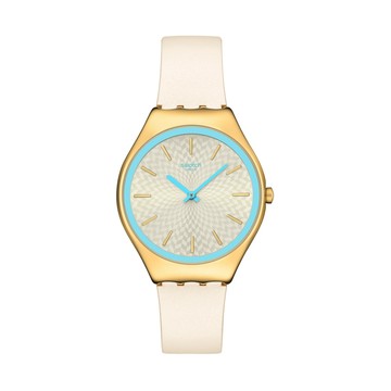 Swatch COCO HO BLU 超薄手錶/男錶/女錶/瑞士製造 SYXG127 (38mm)【官方旗艦店】