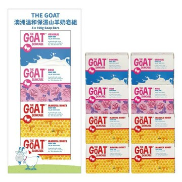 The Goat Skincare 澳洲頂級山羊奶溫和保濕修護皂 100公克 X 8入