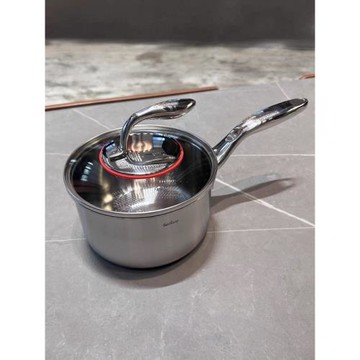 德國菲仕朗寶寶輔食鍋不粘鍋18/10不銹鋼五層鋼一體成型奶鍋煮面