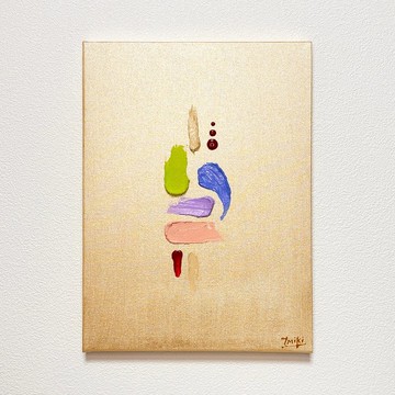 原畫 創作 繪畫 壓克力畫 彩妝 33.3×24.2cm