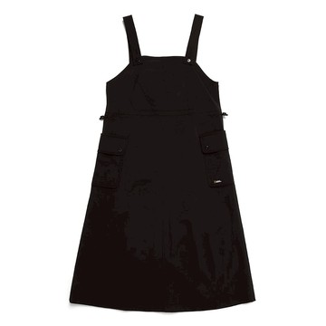 女裝 CYGNUS 平織連身裙 - 炭黑色