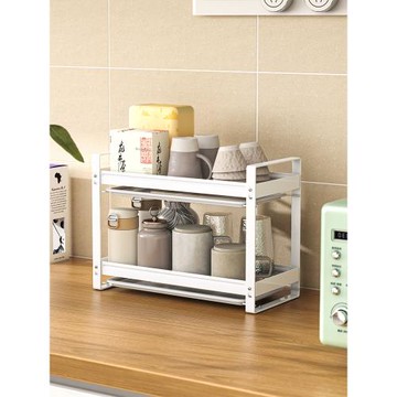 水杯置物架桌面杯子收納廚房臺面茶杯杯架雙層瀝水托盤咖啡杯架子