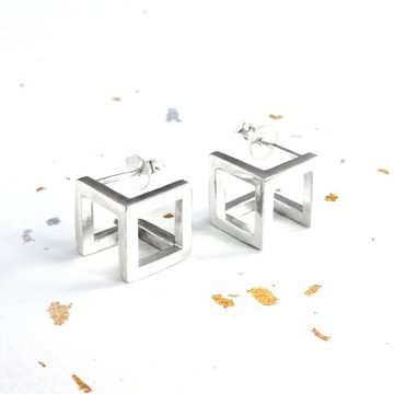 Love message 回 925純銀耳環 單支-左右可選