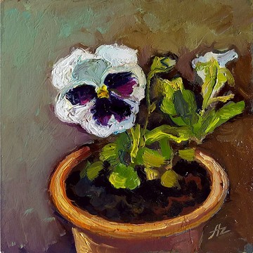 紫羅蘭色 繪畫 花 原始藝術 白花 油 靜物 牆藝術