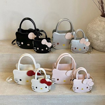 ✨臺灣出貨✨夏季親子女童外出公主小挎包高顏值hellokitty包小女孩手提包洋氣