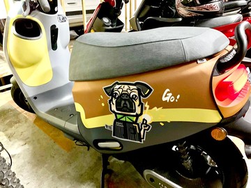 電池巴哥(棕黃) gogoro系列車套 防刮車套