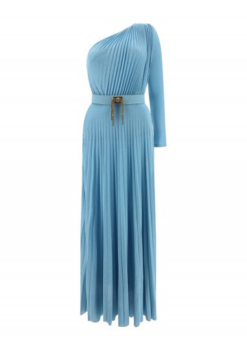 Elisabetta Franchi - Long Dress - Womens - Blue