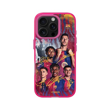 iPhone 16 Pro Clear 粉漾桃 - FC Barcelona - Team 1 Signature Edition