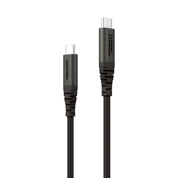 ONPRO USB C-USB C 充電傳輸線 Cord Pro  200cm  黑鈦色  1條