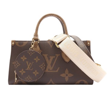 LOUIS VUITTON LV 路易威登 棕色 原花帆布 OnTheGo East West 兩用包 M46653 【二手名牌BRAND OFF】