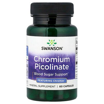 Swanson, 吡啶甲酸鉻，60 粒膠囊（每粒膠囊 200 微克）